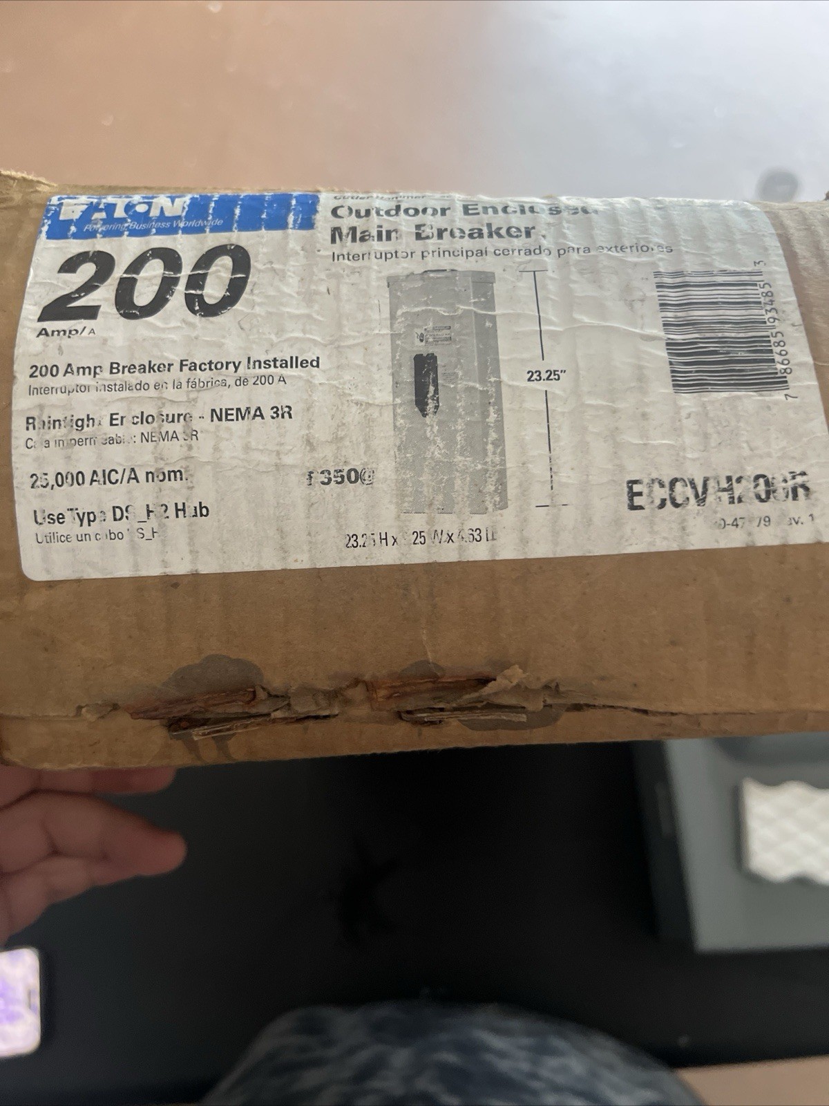Eaton ECCVH200R Industries Main Breaker Load Center, 124/240 V, 200 A, No Size gallery