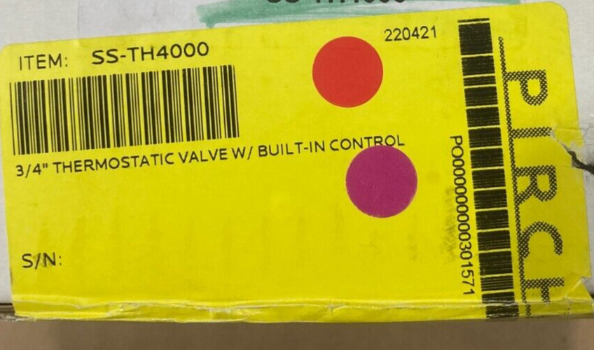 Watermark SS-TH4000 3/4" Thermostatic Valve Built In Control Rough In BRASS New! gallery