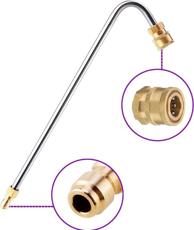 Pressure Washer Gutter Cleaner Attachment Angled Extension Wand with Nozzle Tips gallery