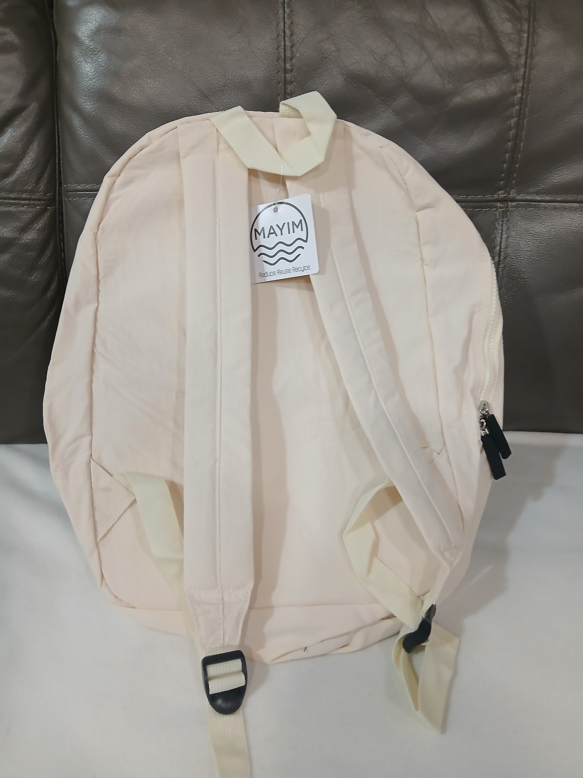 Mayim Lightweight Waterproof Backpack - Ivory 4