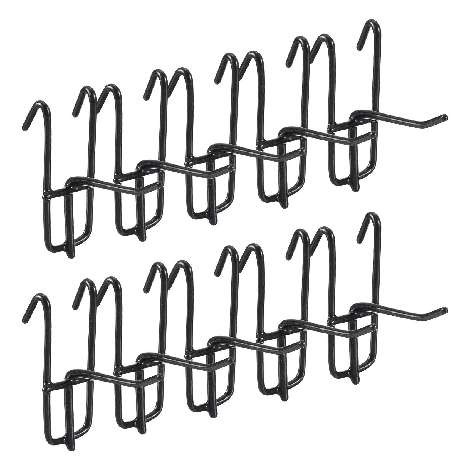 10Pcs Gridwall Hooks 2 Inch Grid Wall Iron Hanger Black gallery