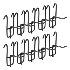 10Pcs Gridwall Hooks 2 Inch Grid Wall Iron Hanger Black