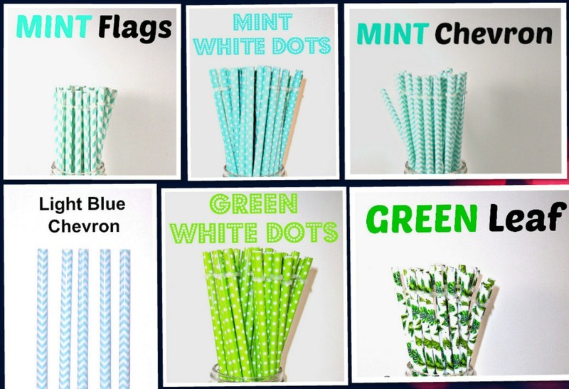 PATTERNED STRAWS, Dots, Checks, Flowers, Chevron, Fruit, Reusable, BPA Free gallery