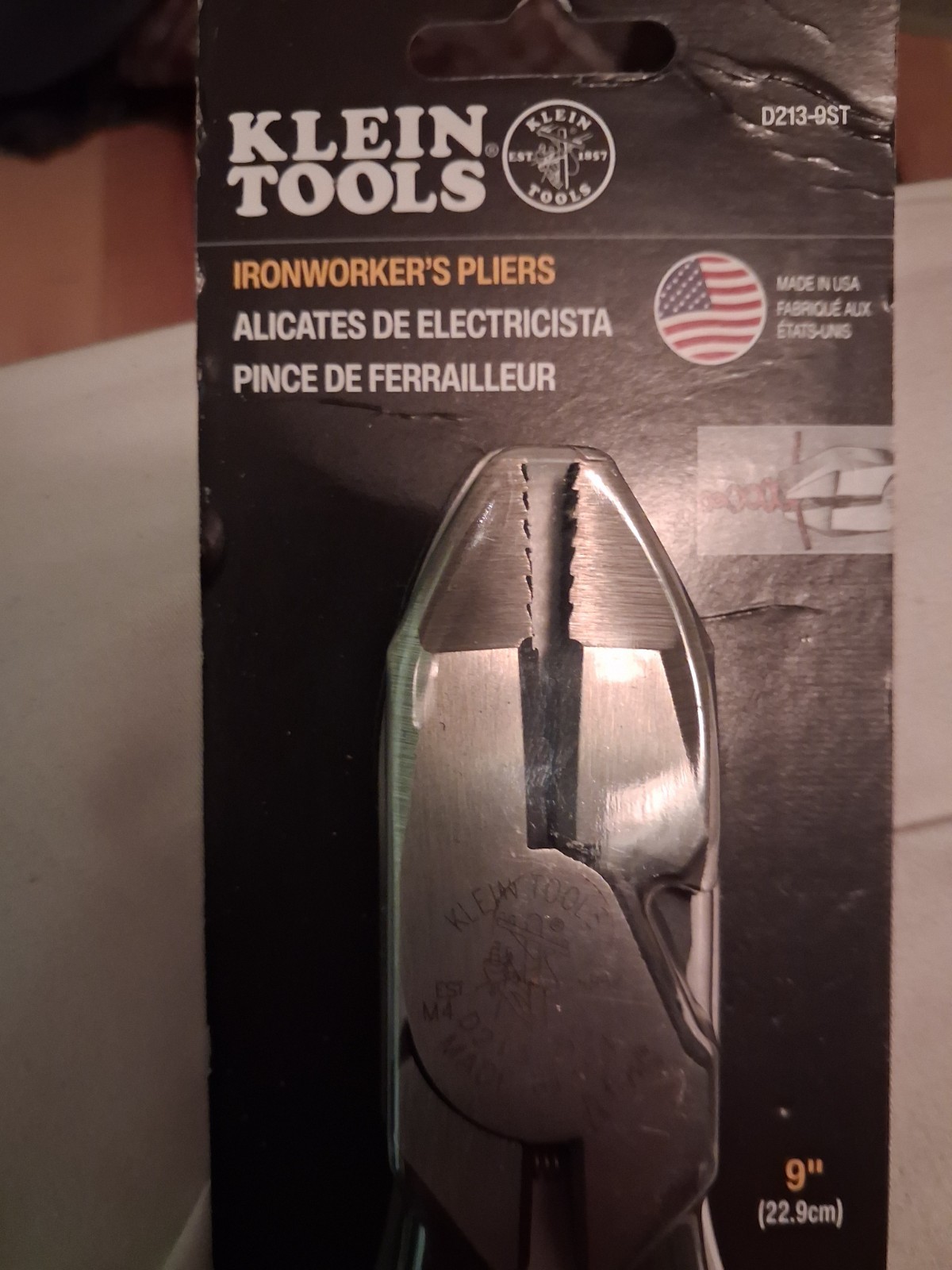 Klein Tools D213-9ST Ironworker Pliers - Blue gallery