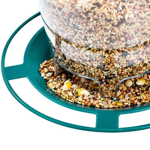 Round Hanging Bird Feeder Squirrel Proof 1000ml Large Auto-Dispense Seed Green gallery