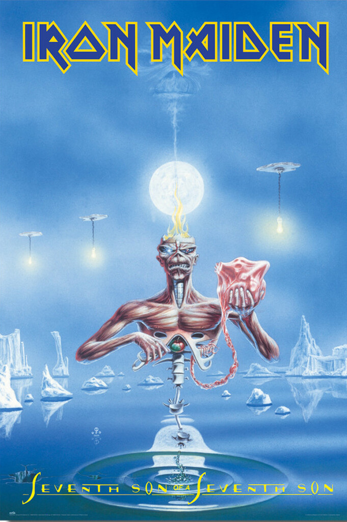 Iron Maiden - Music Poster (Seventh Son Of A Seventh Son) (Size: 24" x 36") gallery