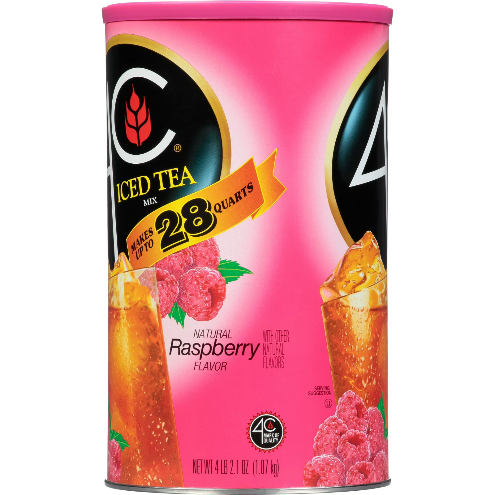 4C Raspberry Iced Tea Mix, 66.1 oz, 1 Ct.... gallery