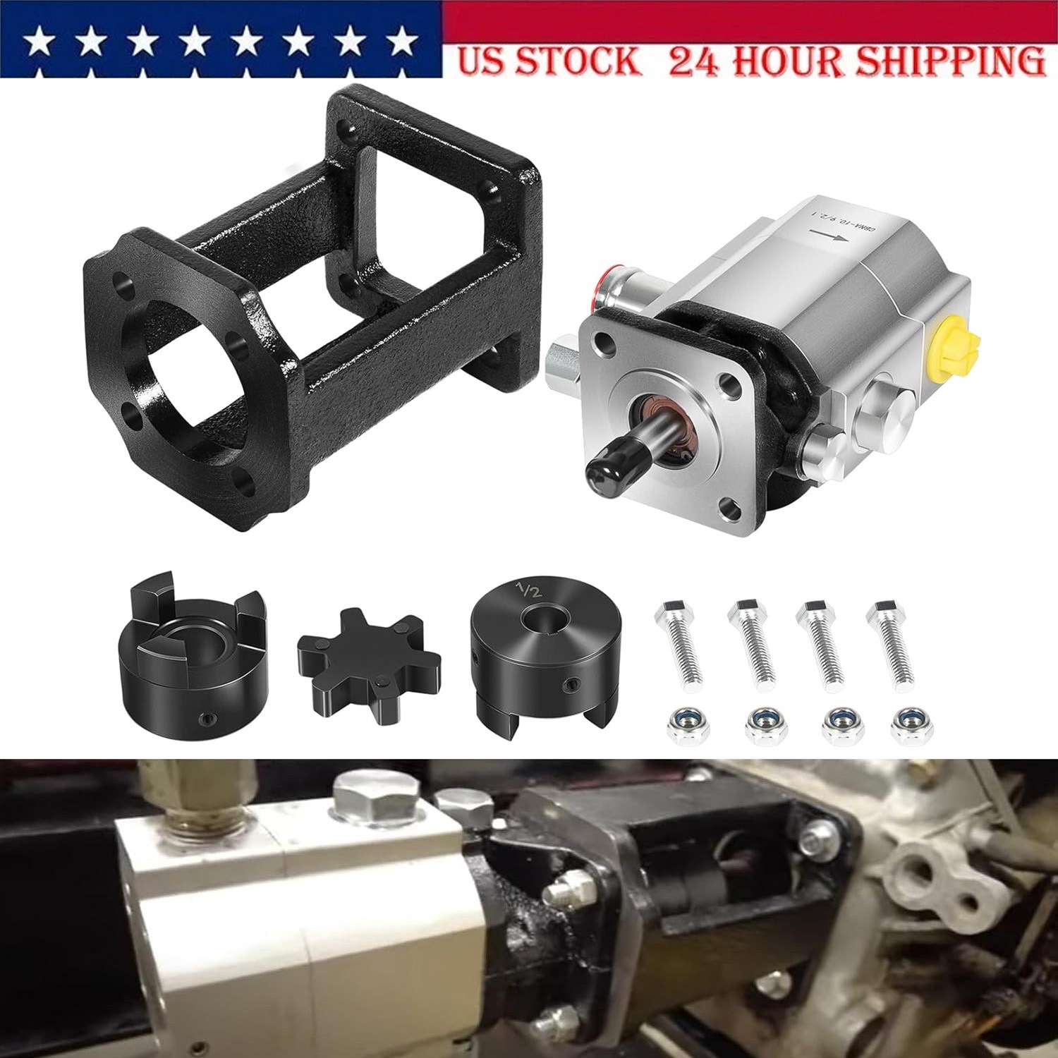 Log Splitter Build Kit 13GPM Hydraulic Wood Splitter Pump 4000 PSI 2 Stage 3/4" gallery