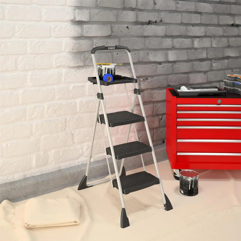 4 Ft. Steel Max Work Platform Ladder with 225 Lbs. Load Capacity gallery