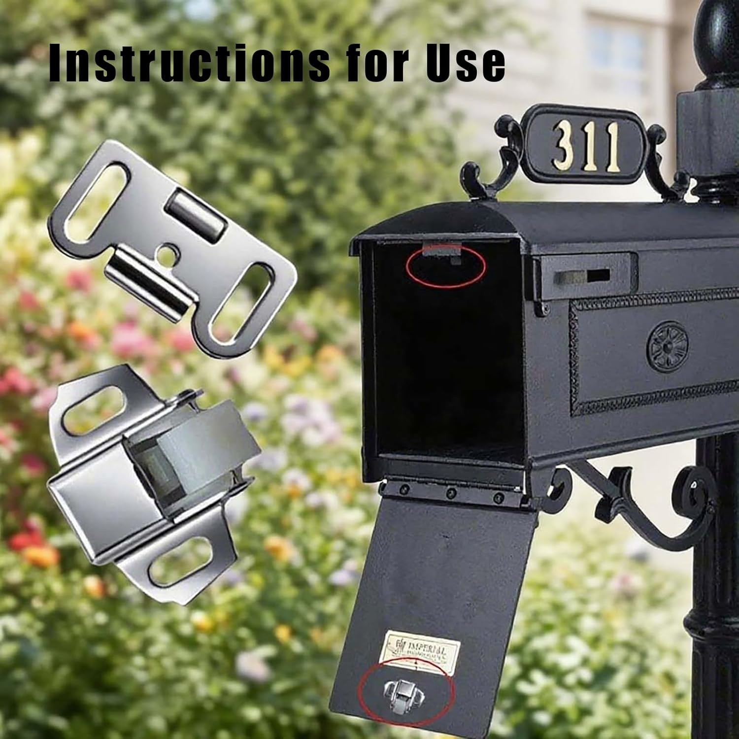 Mailbox Replacement Roller Catch Latch - 2 Packs RV Screen Door Locks Shower,... gallery