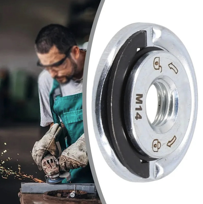 M14 Quick Release Self-Locking Flange Nut Press Plate Grinder Clamping Tool gallery