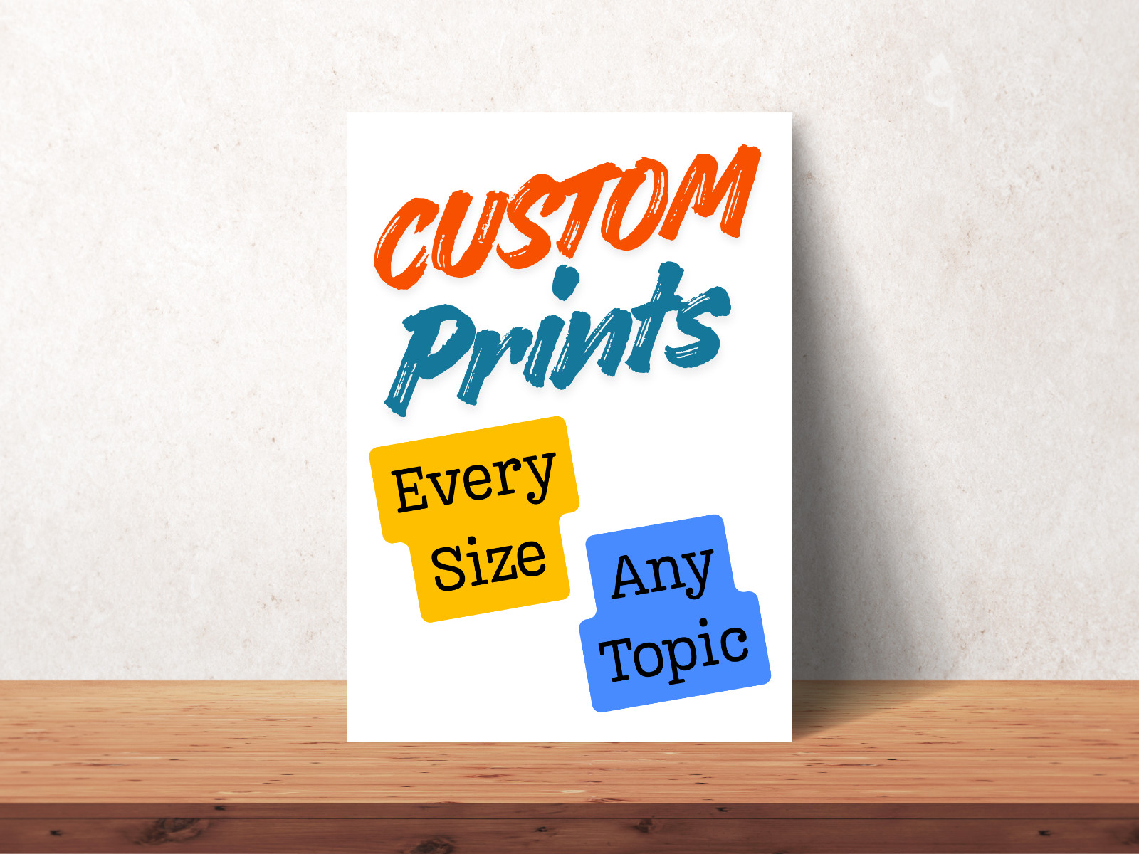 custom photo print gallery