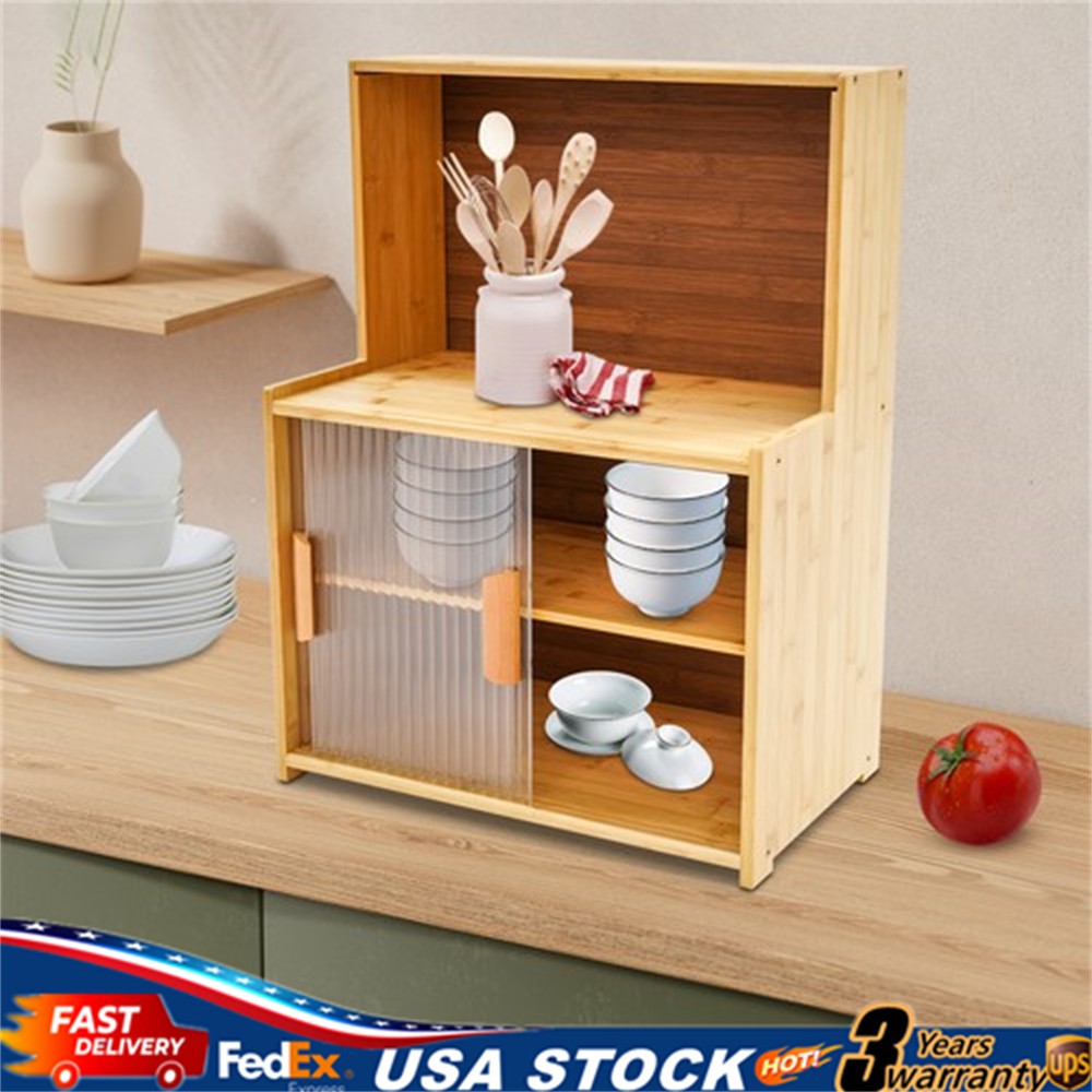 Kitchen Pantry Storage Cabinet Small Countertop Storage Sideboard Cupboard gallery