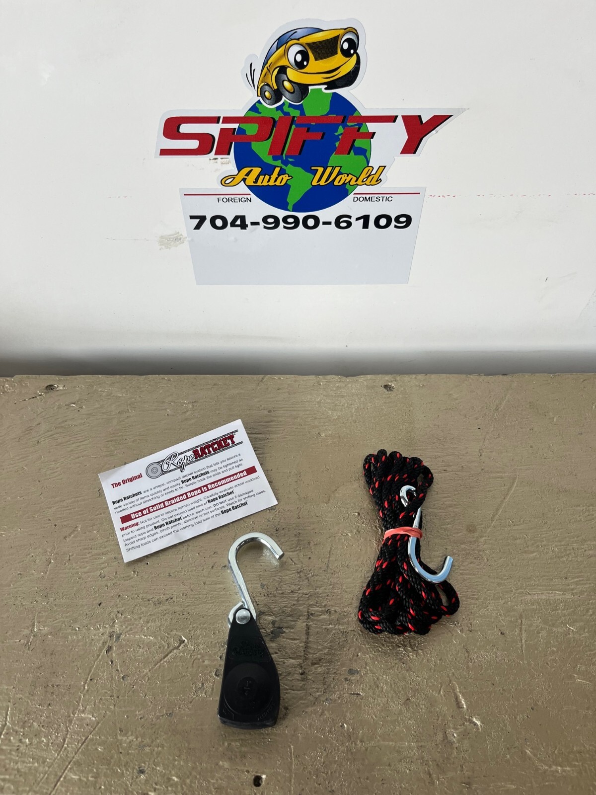 RopeRatchet Rope Ratchet, Hook, 8-15 Ft., Polypropylene, 1/4-1/2", 150-500 lbs gallery