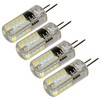 4-Pack HQRP 2W G8 Bi-Pin Base SMD 3014 40 LEDs Cool White 6000-6500K Light Bulb gallery