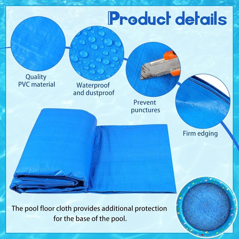 Durable Pool Ground Cloth, Extend Pool Life gallery