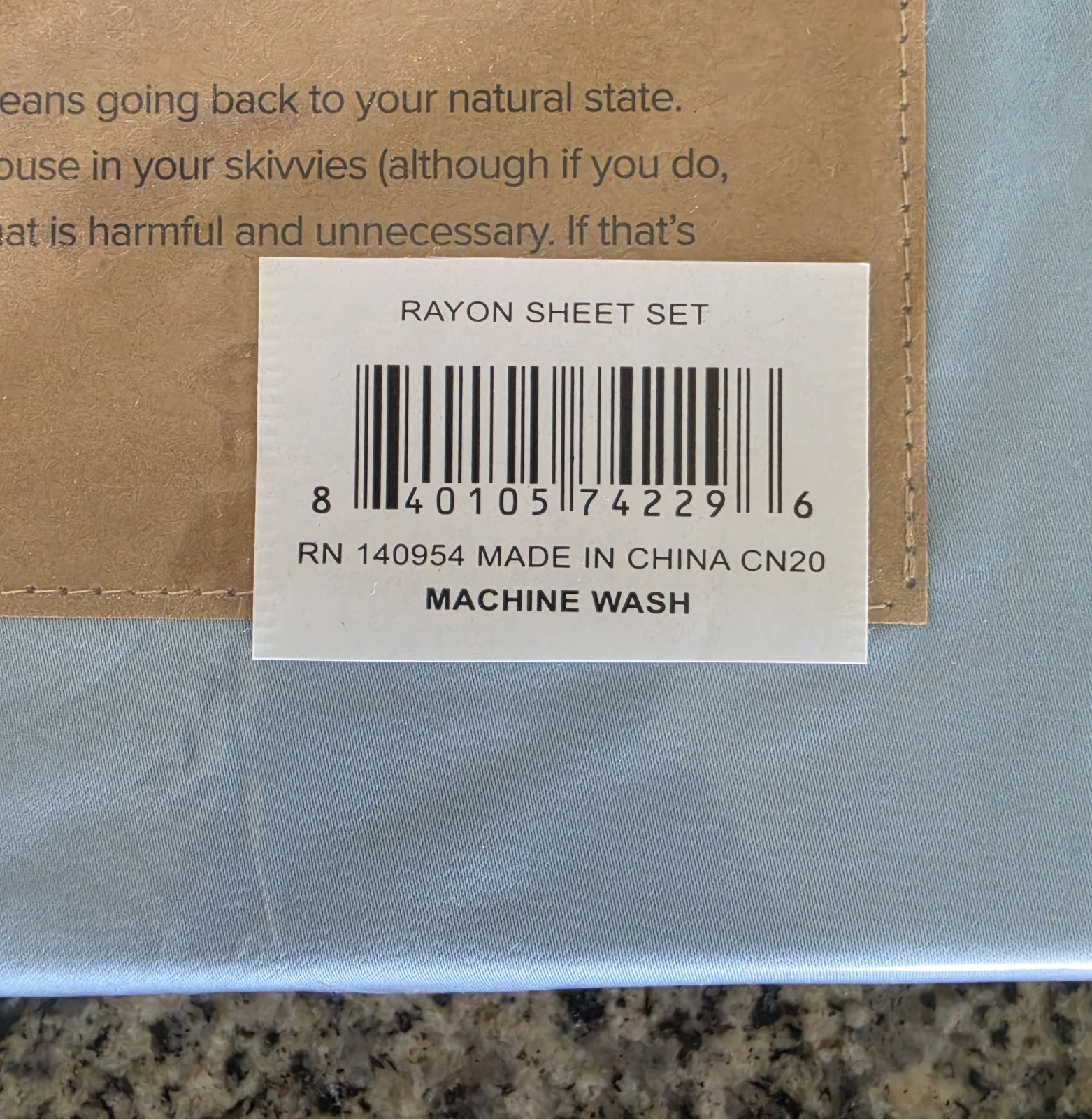 New, Bare Home Queen 100% Rayon From Bamboo 4 Pc Sheet Set Light Blue gallery