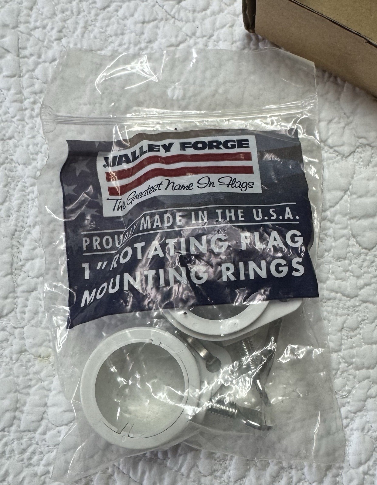 Valley Forge PVC Rotating Flag Mounting Ring for 1" Diameter Poles 2 Pack 28219 gallery
