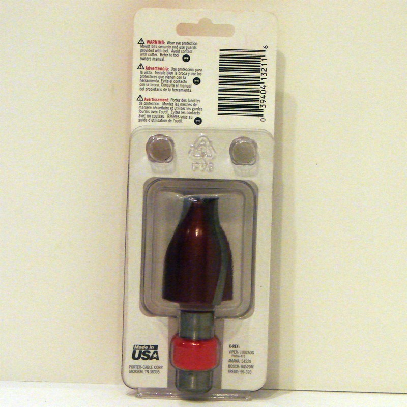 Porter Cable 43547PC Ogee Vertical Raised Panel Carbide Router Bit 1/2" Freud gallery