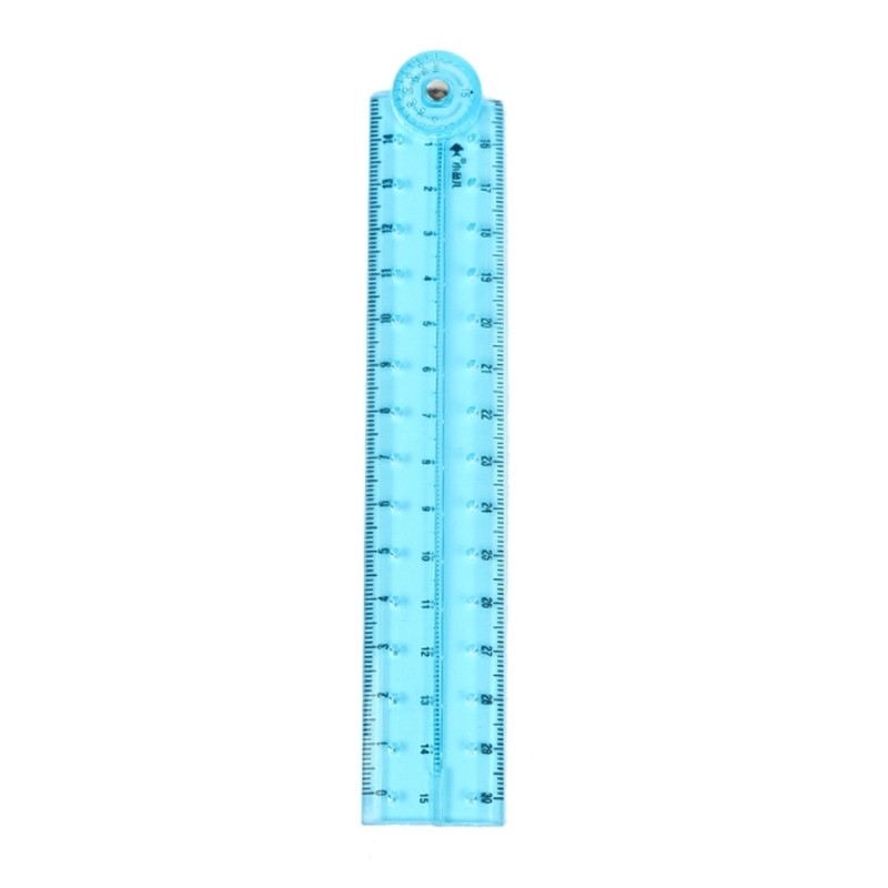 Clear Drawing Ruler Folding Ruler Straight Ruler Measuring length 0-30cm gallery