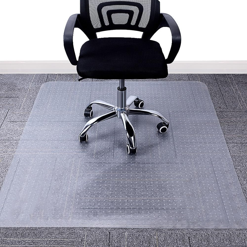 Chair Mat for Low Pile Carpet Floors, Flat Without Curling, 36 X 48 in, Office C gallery