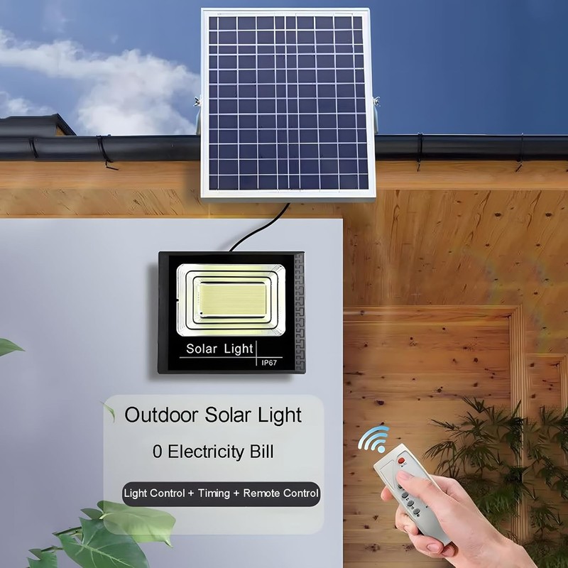 Solar Wall Light Dusk to Dawn Timer Wide Angle Waterproof Outdoor Garden Fence gallery