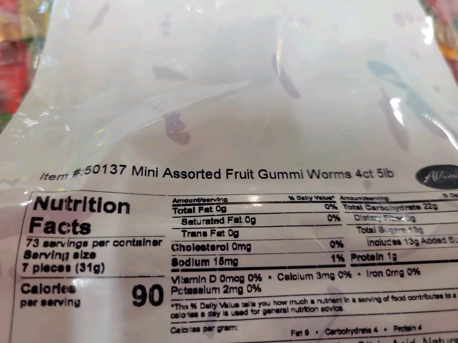 Albanese Mini Assorted Fruit Gummi Worms, 5 Pound Bag gallery
