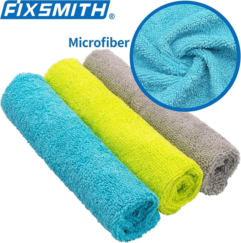 Multi-Functional Lint-Free Microfiber Cleaning Towels - 8 Soft Rags, 12x16 in gallery