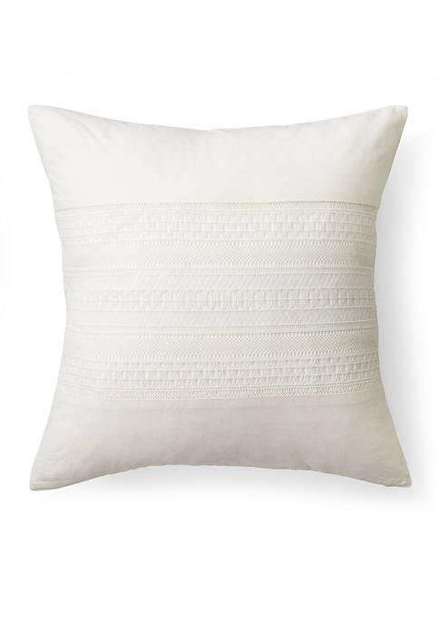 Ralph Lauren DEVON CROCHET Decorative PILLOW Cream 18" x 18" New w/tags Rare gallery