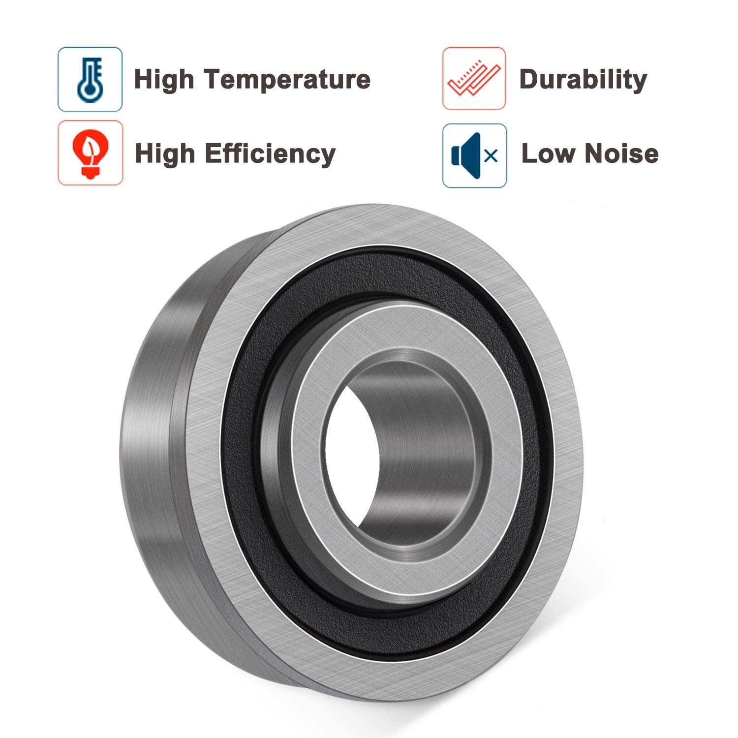 10pcs Flanged Ball Bearings 3/4 Inch Inner Diameter 1-3/8 Inch Outer Diameter gallery