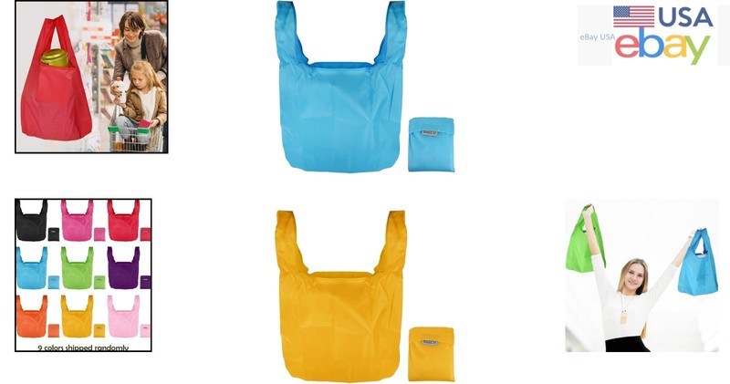 Compact Foldable Shopping Bags - Heavy Duty, Machine Washable & Stylish gallery