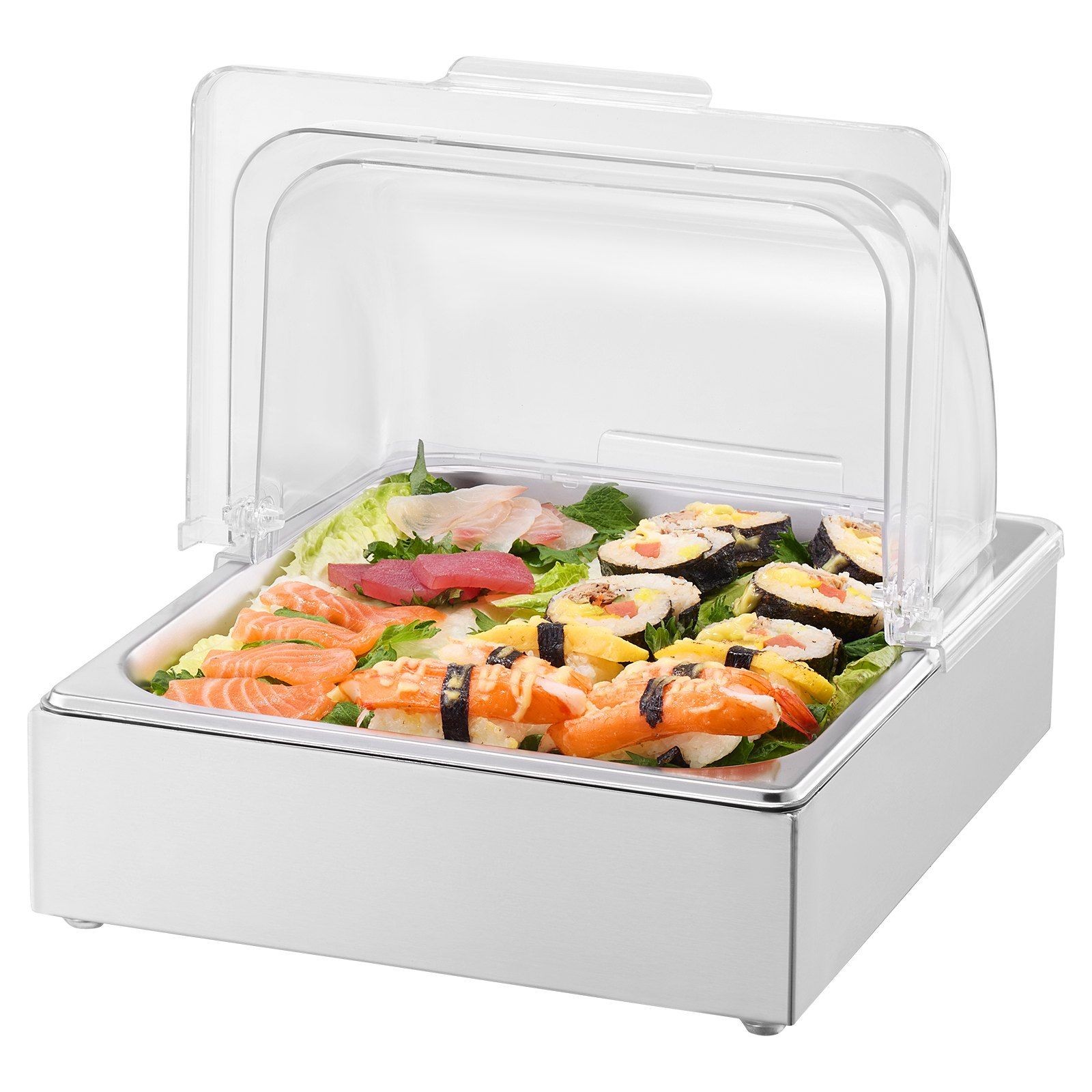 1x1/2 Pan Kitchen Display Tray with Detachable Lid & Ice Tray gallery