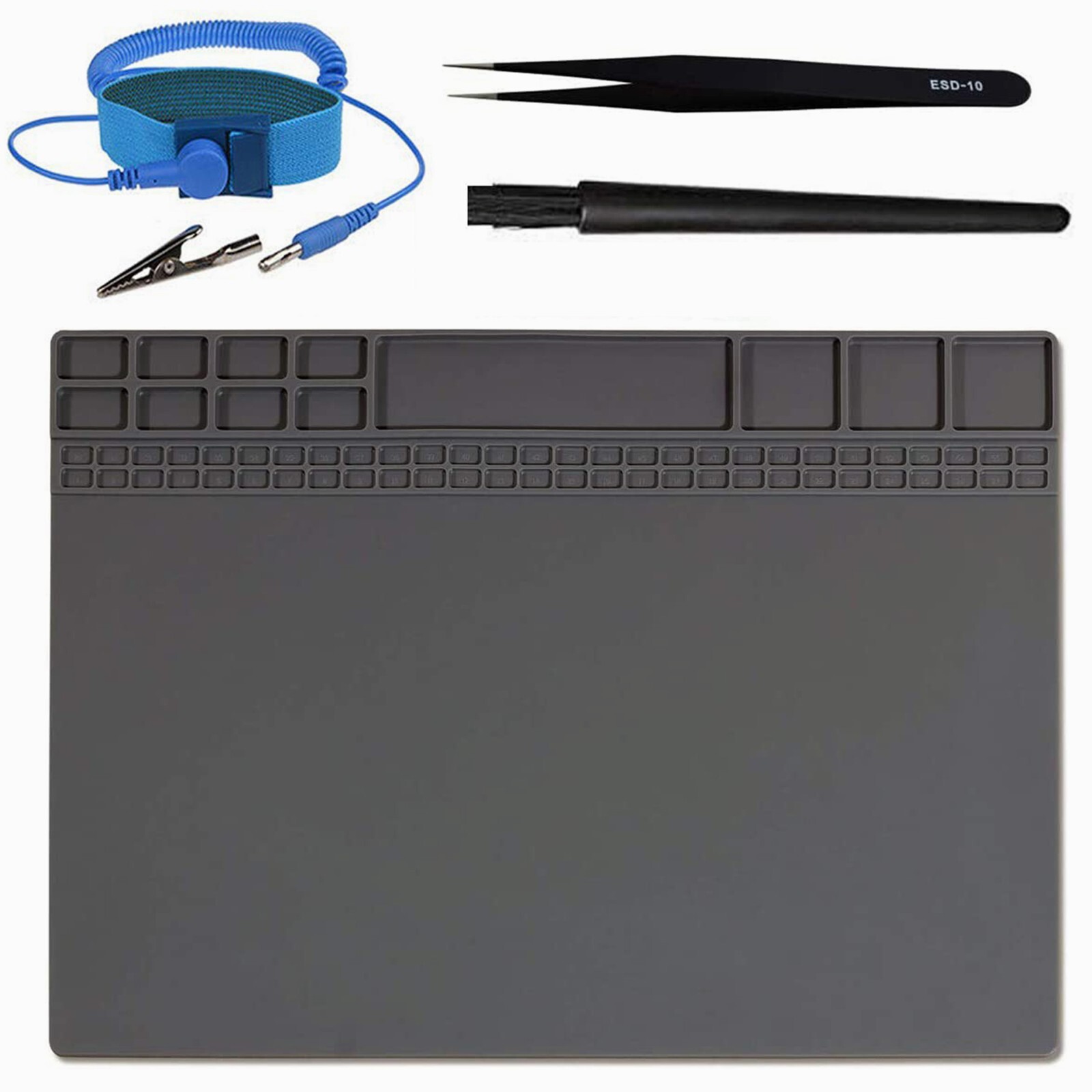 Anti-Static Mat Work Mat Repair Work Mat and 3 Auxiliary Tools Anti-Static Wrist gallery