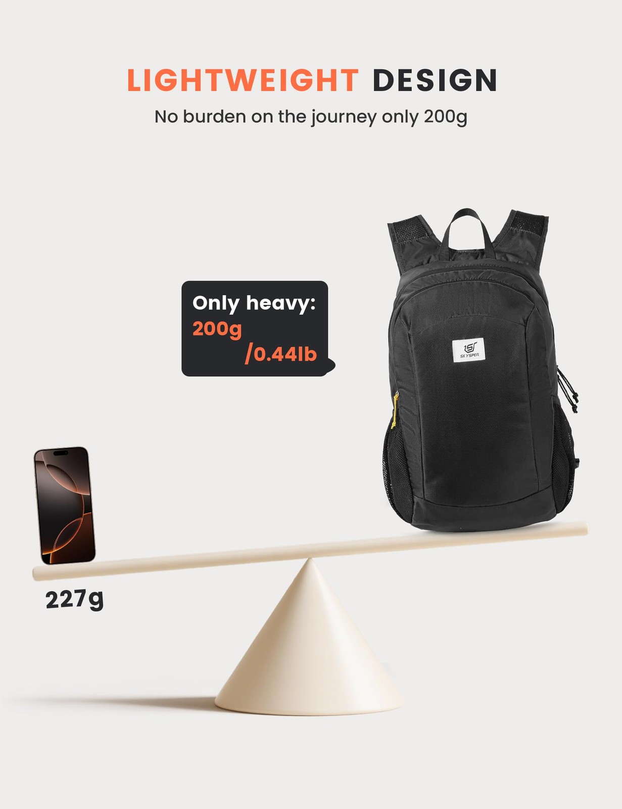 Hiking Backpack Ultralight Packable RFID Travel Daypack Small Nylon Stuff Pac... 4