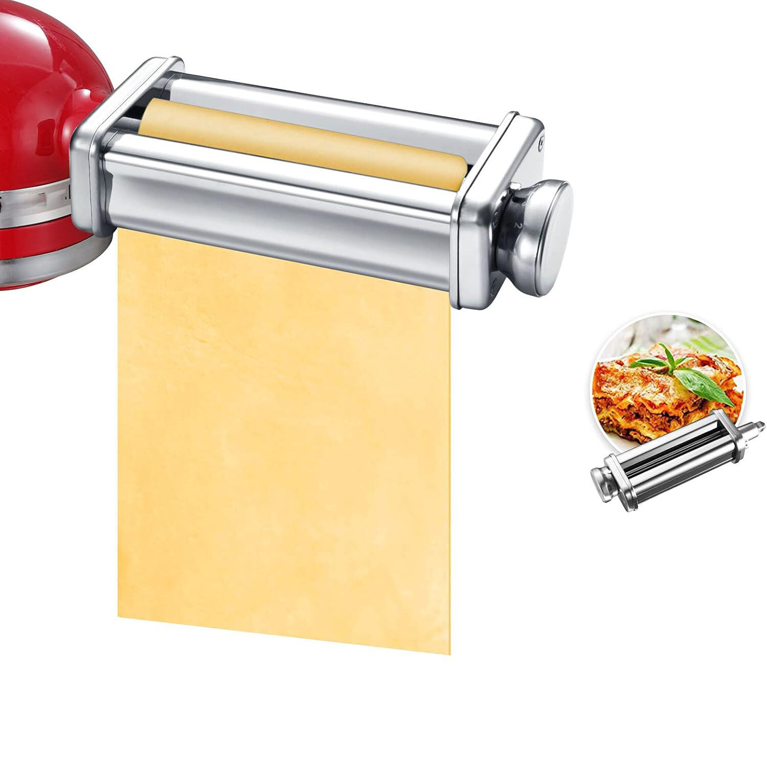 Pasta Attachment for KitchenAid Stand Mixer Stainless Steel Sheet Roller US gallery