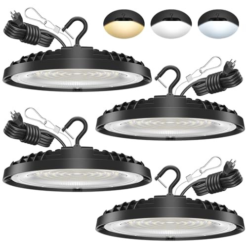 240W UFO LED High Bay Light, Adjustable Wattage 240W/200W/150W, 3-Color gallery