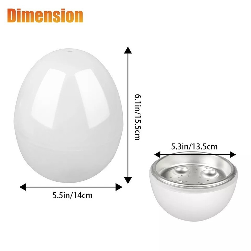 Egg Pod Microwave Oven Cooker Boiler 4 Eggs Steamer Hard Boiled Detached Shell gallery