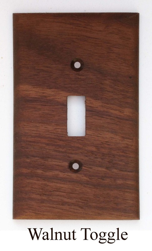Solid Black Walnut Light Switch Plates/Covers Any Size +Custom gallery