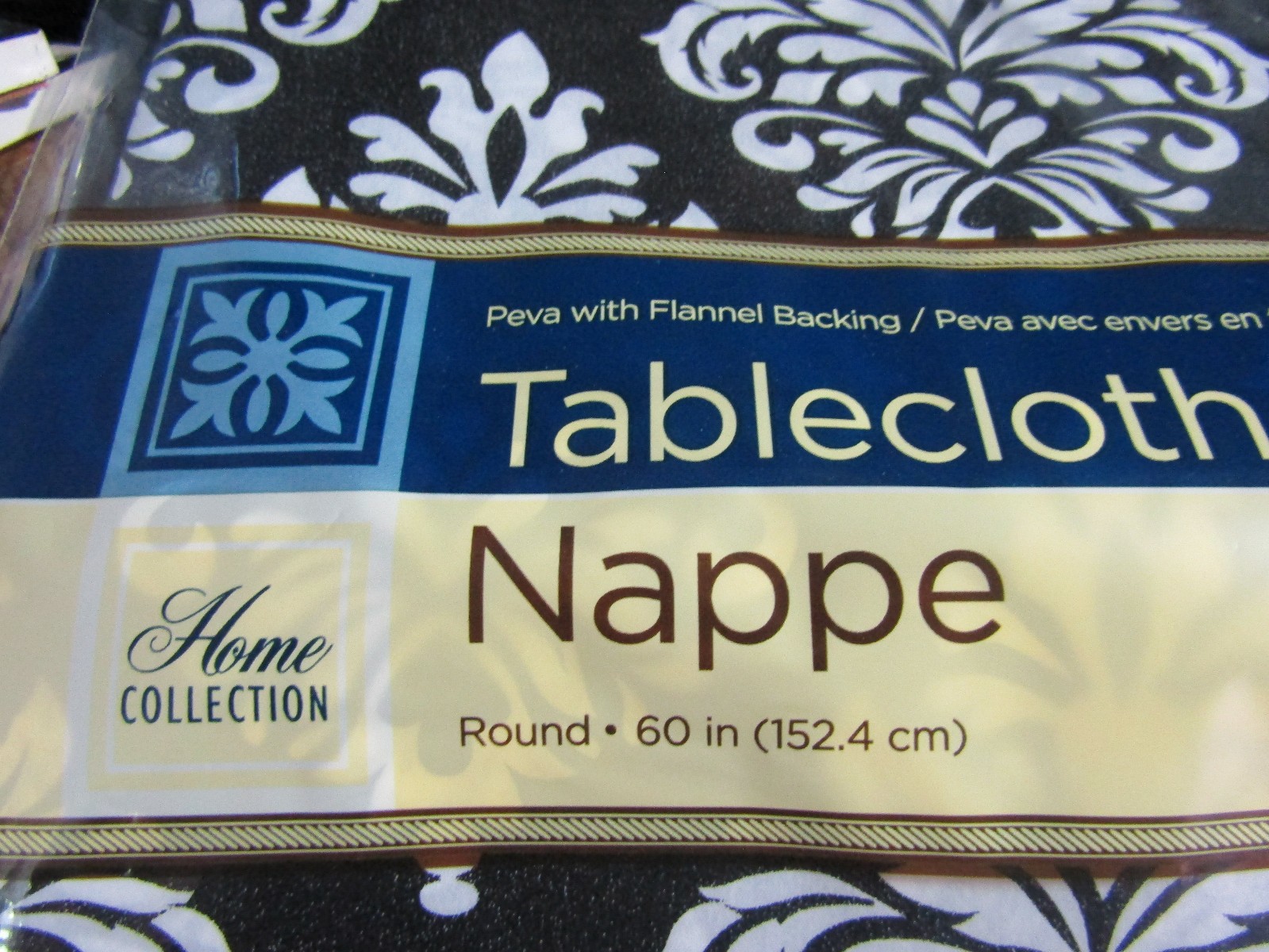 Home Collection Vinyl Peva Tablecloth Size 60 Inch People Fast Free Shipping gallery