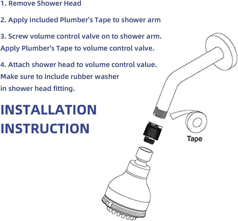 Chrome ABS Shower Flow Control Valve - Durable Water Pressure Regulator 1/2" gallery