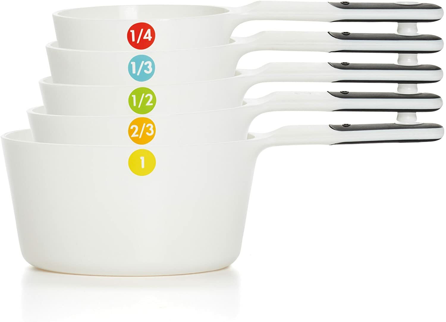 OXO Good Grips 6 Piece White Measuring Cups Set - Plastic - Dishwasher Safe gallery