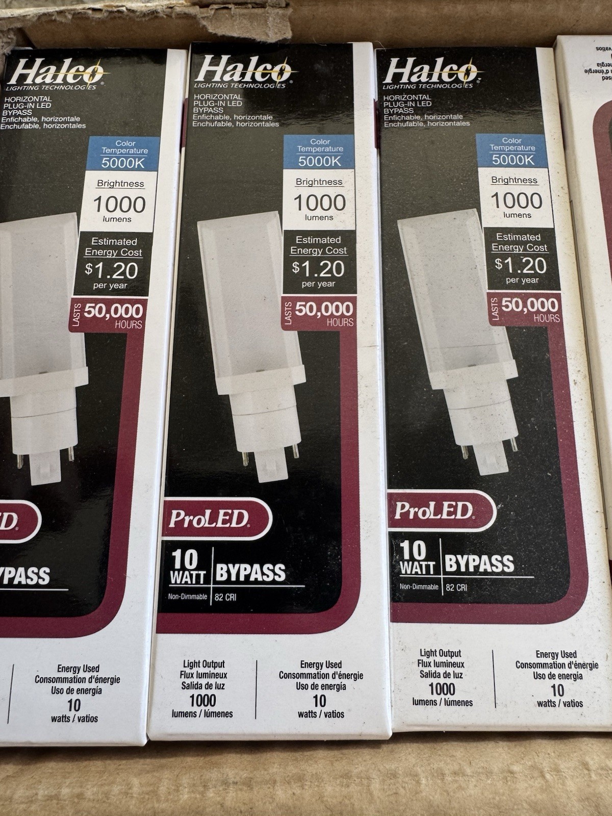 20 Pack Halco 10w Horizontal Plug In LED BYPASS 82 CRI Non-Dimmable gallery