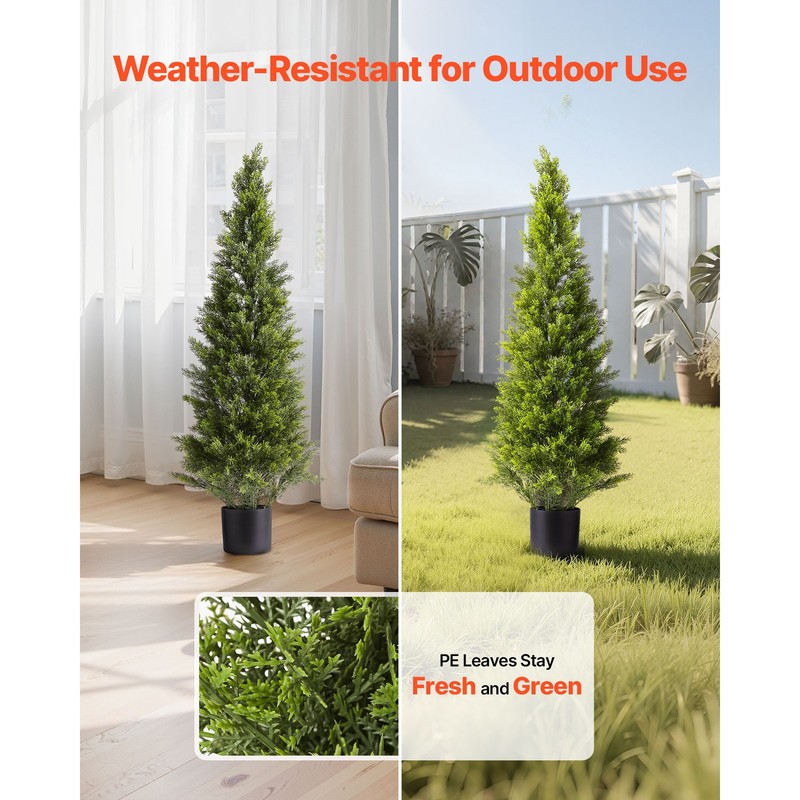 Uimoso 48-Inch Artificial Cedar Tree for Outdoor and Indoor Decoration gallery