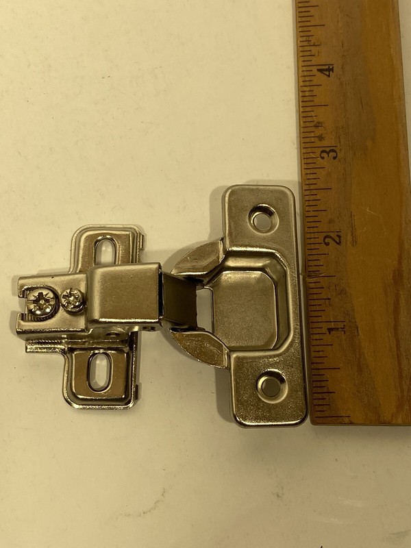 Face Frame Concealed Cabinet Hinge - 1/2 Overlay - 100 Deg - No Dowel - 2 Pack gallery