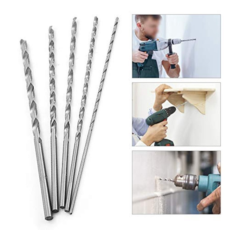 5pcs set Extra Long Precision HSS Twist drill bit 2mm,3mm,3.5mm,4mm,5mm A672 gallery