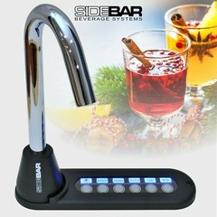 SIDEBAR BEVERAGE SYSTEMS LIQUOR DISPENSER, BLUE LED, CHROME – NEW 6880 VERSION
