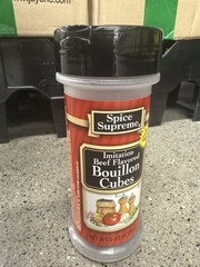 Spice Supreme – Imitation Beef Flavored Bouillon Cubes 3.1/2oz Pack Of 1 25 CT