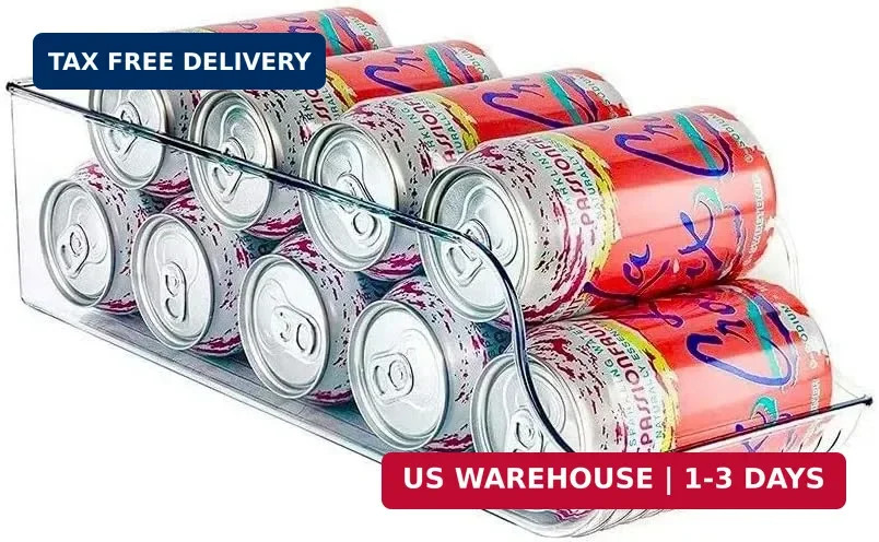 Stacking Can Dispenser,Soda Can Organizer for Pantry,Soda Can Drink Organizer Di gallery