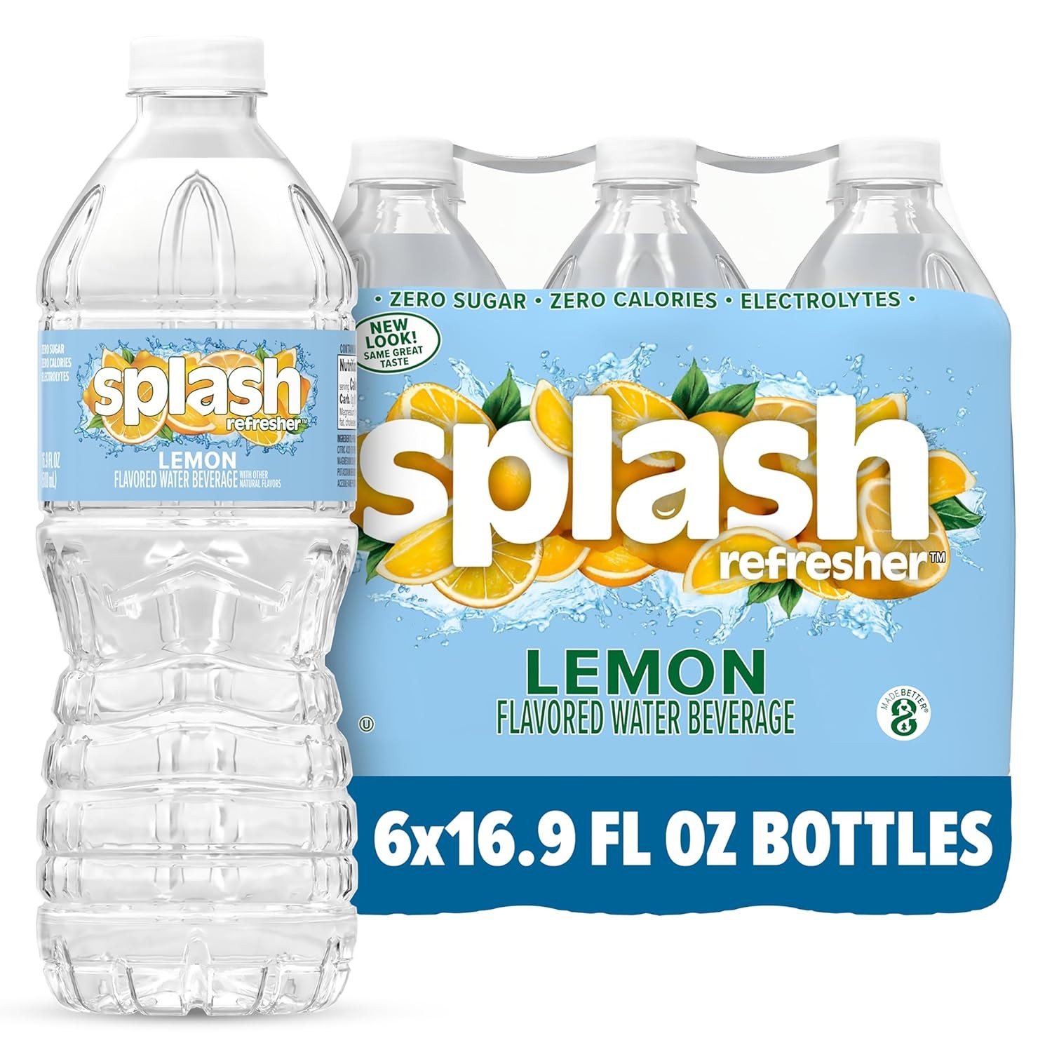 Splash Refresher Flavored Water Bottles, 6-Pack, 16.9 Fl Oz gallery