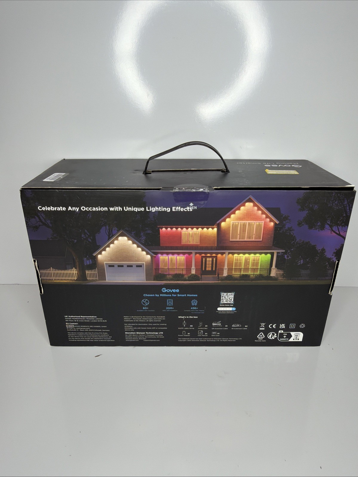 Govee 100ft RGBICW Black Permanent Outdoor Lights Elite FACTORY SEALED gallery